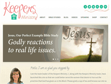 Tablet Screenshot of keepersministry.com